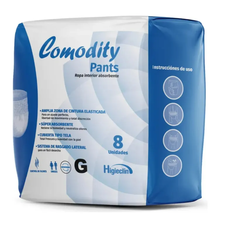 GENERICO - Pañales Para Adultos Comodity Pants Talla G 8 Unid.