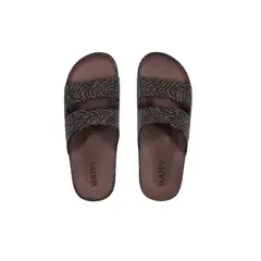 WAPPY TIENDA - Sandalia Wappy Mujer Zebra Café Animal Print Resistente Al