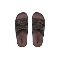 Sandalia Wappy Mujer Zebra Café Animal Print Resistente Al