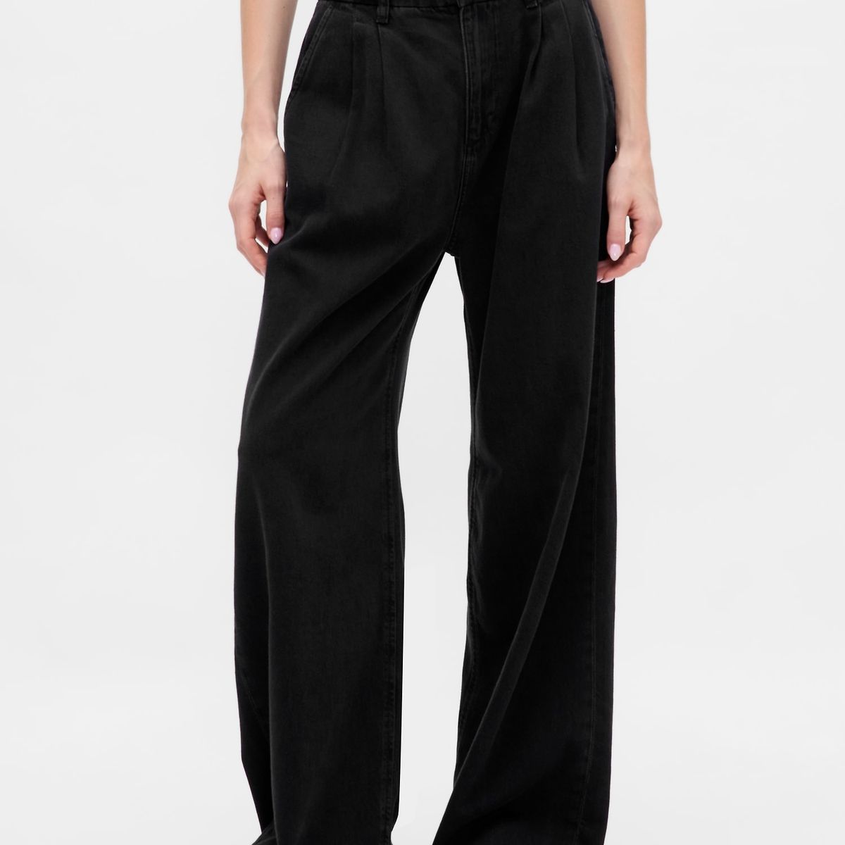 GAP - Pantalón Gap Denim Plisado High Rise Mujer