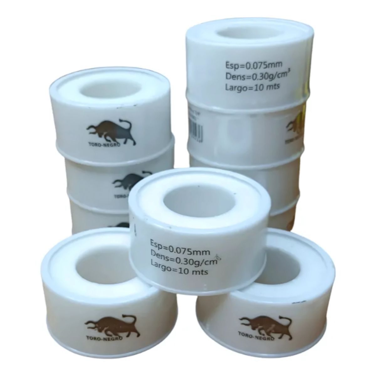 BELIDASHOP - Sellador Cinta Toro-Negro Blanco 34 10metros Teflon