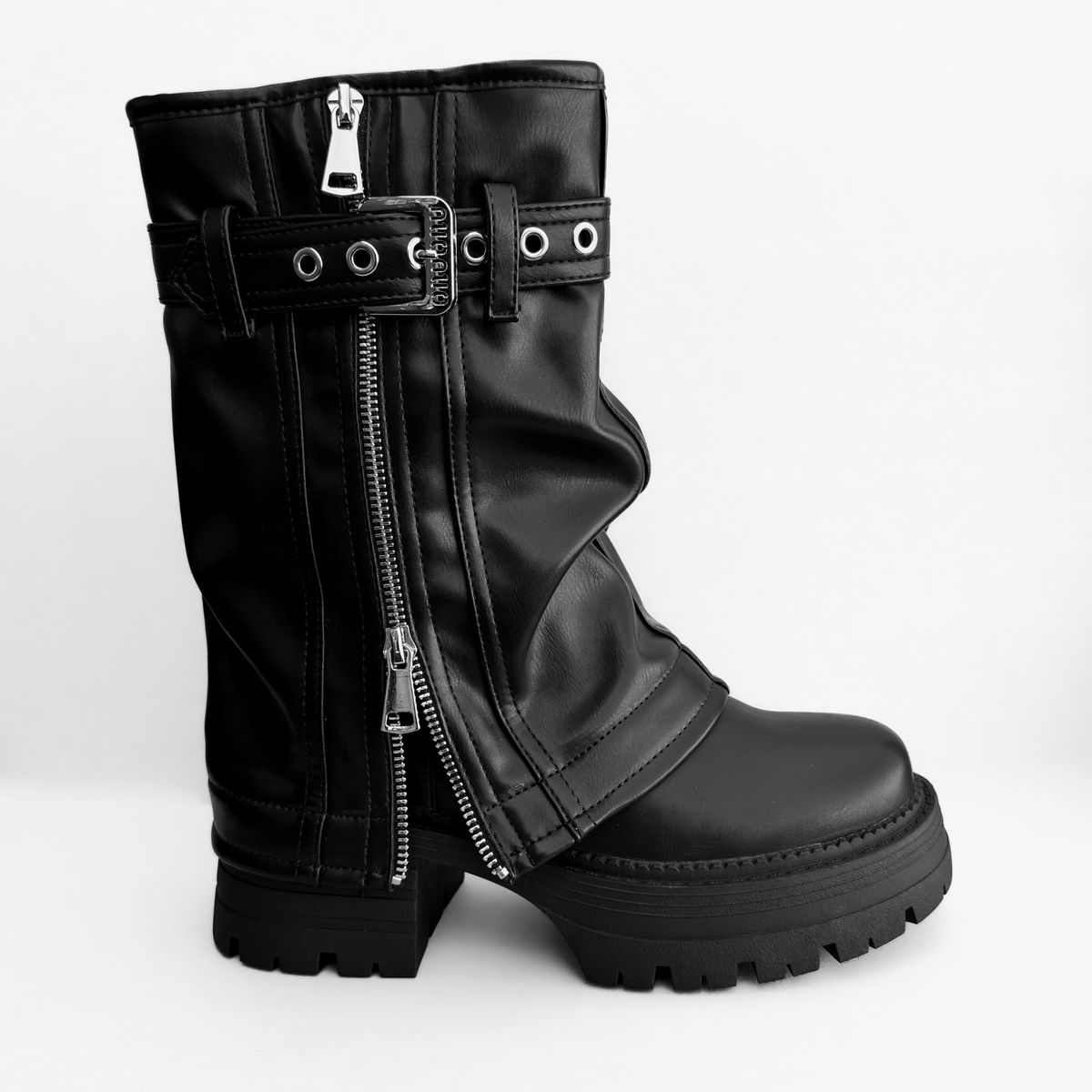 HERIEL - BOTIN MUJER MEL NEGRO BELLA MODA