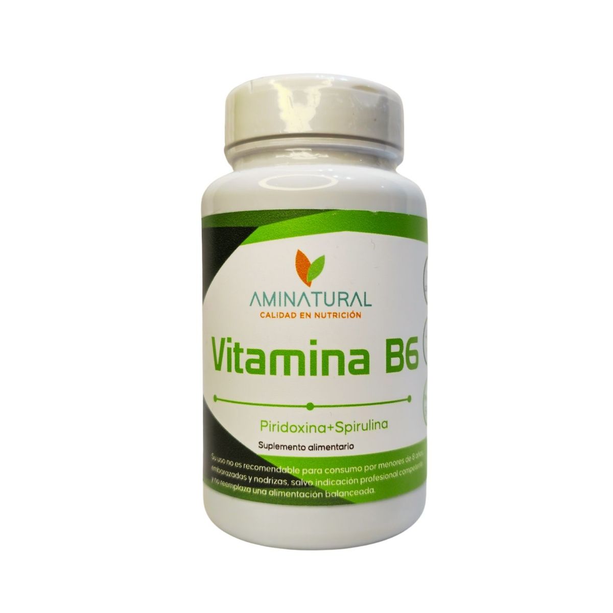 GENERICO - Vitamina B6 + Spirulina Aminatural 120 cáps.