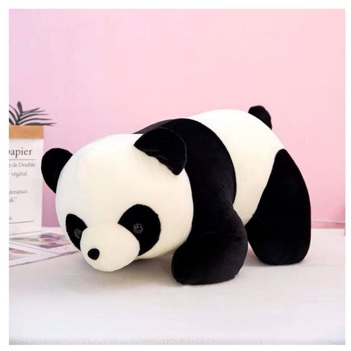 TOPSOC - Peluche Oso Panda 4 Patas 60Cm