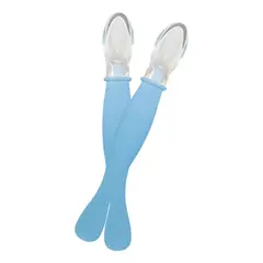 BELIDASHOP - Pack De 2 Cucharas Para Bebé De Silicona Doble Cabezal