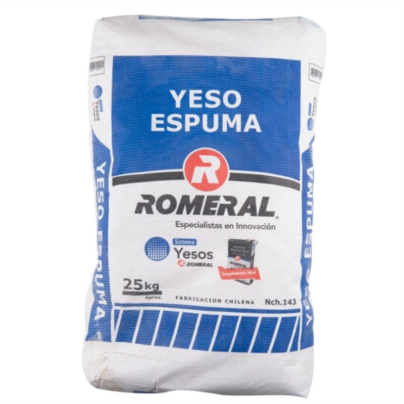 ROMERAL - Yeso espuma Romeral saco 25kg