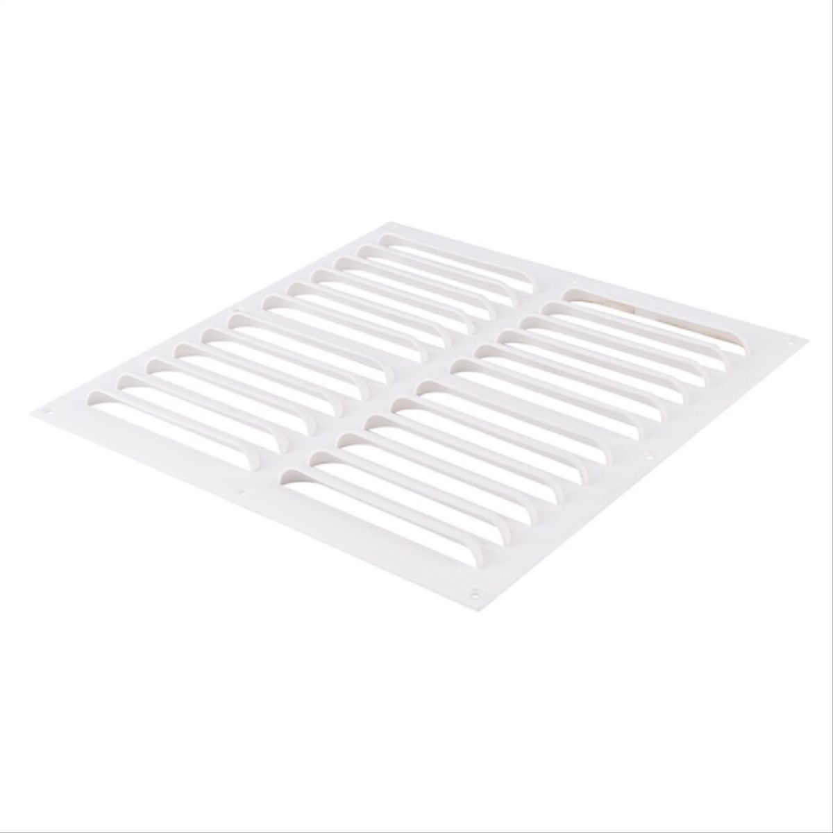 DVP - Celosia pvc ventana plana blanca 30x30cm