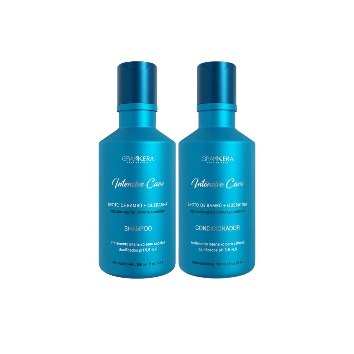 GENERICO - Set Shampoo + Acondicionador Cuidado Intensivo Bambú y Queratina GranKéra Profissional
