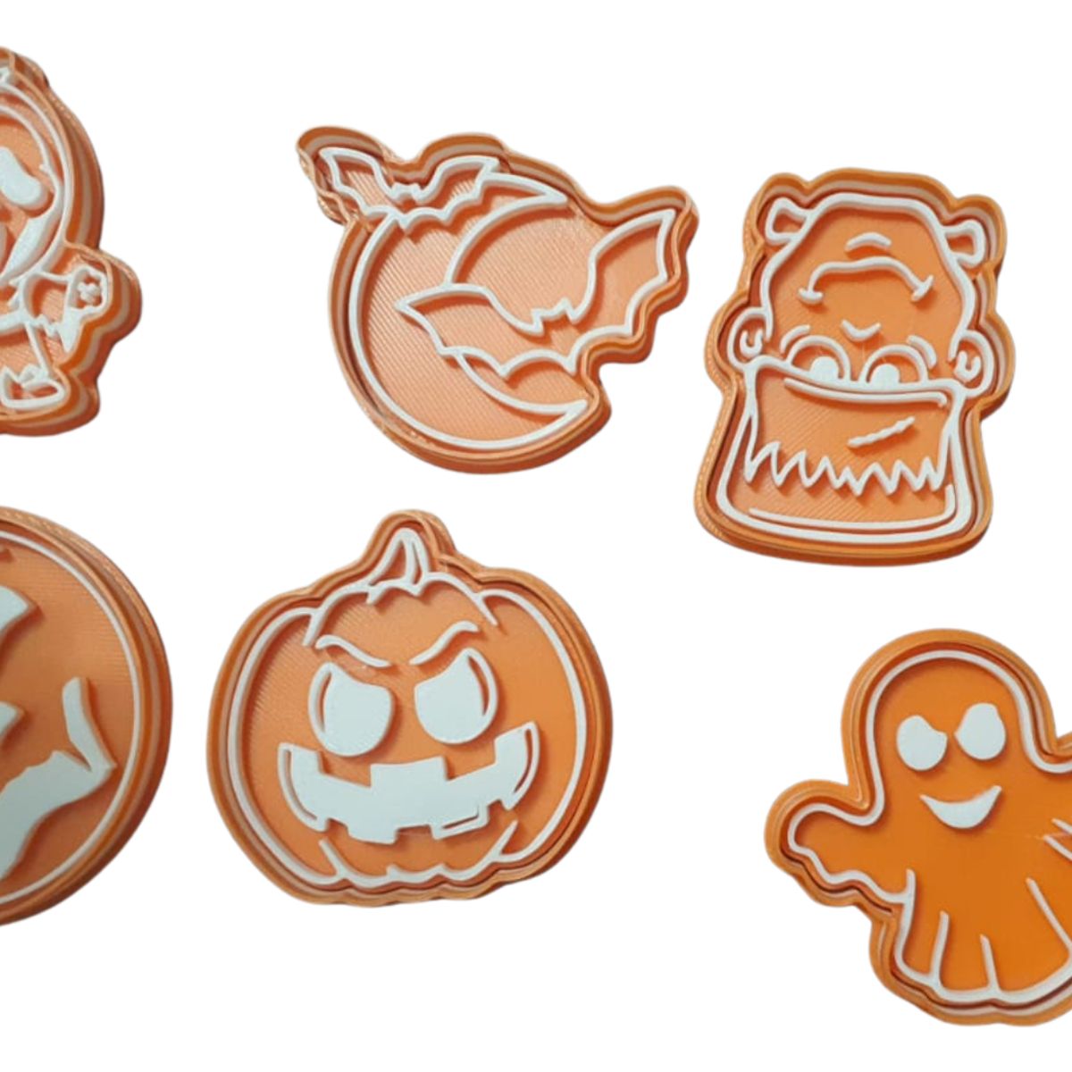 GENERICO - Set 6 Cortadores De Galletas Halloween 10 Cm Modelo #2