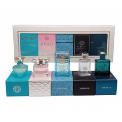 VERSACE - Colección de fragancias cinco miniperfumes