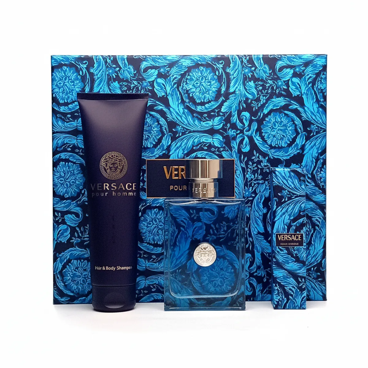 VERSACE - Versace Pour Homme Set: EDT 100 ml, Gel Ducha 140 ml, spray 10ml