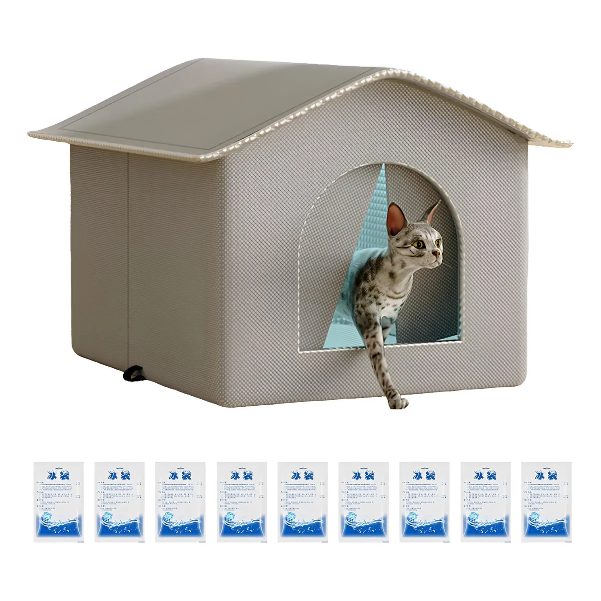 EVERSO - Refugio Casa Refrescante Para Gatos Exteriores Impermeable