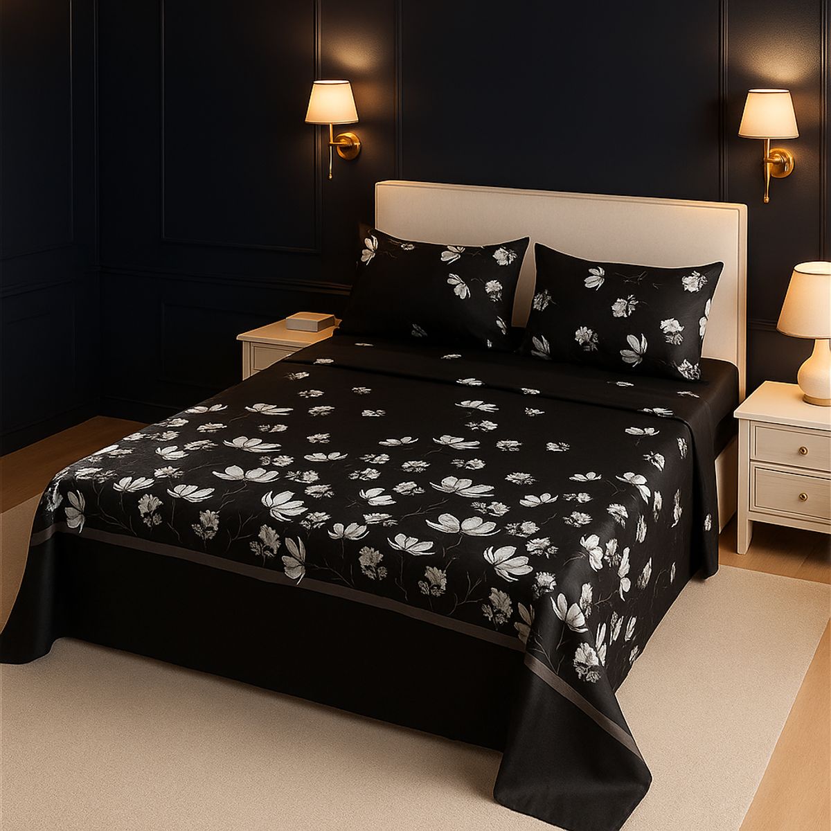 ARMONIA - Juego sábanas tipo 776 clásicas 2 plazas 144 hilos