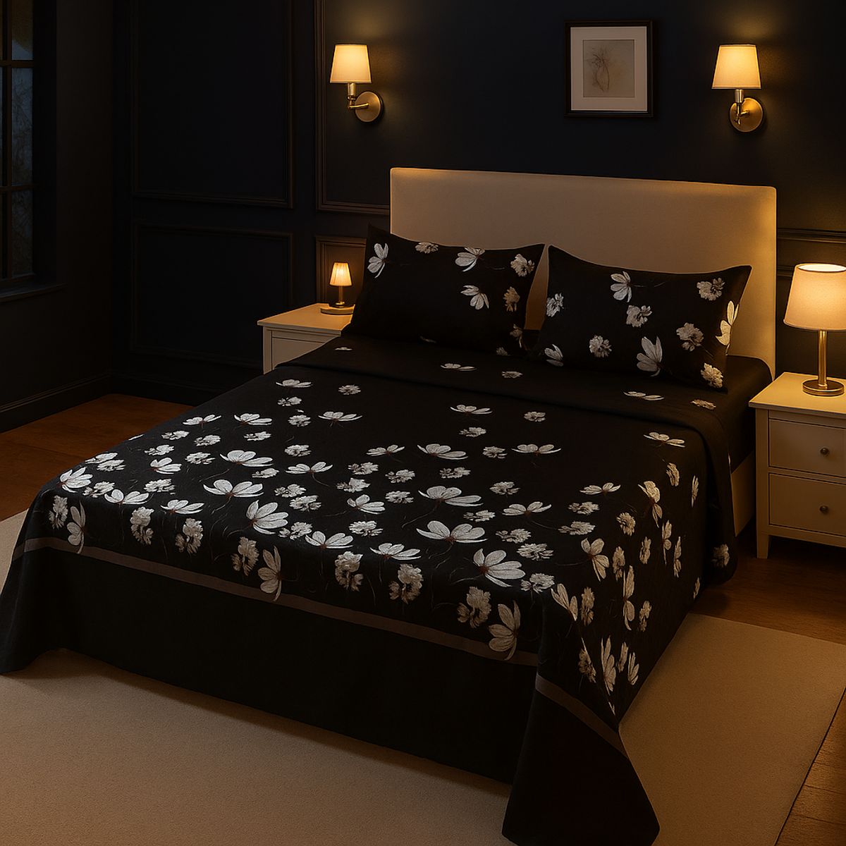 ARMONIA - Juego sábanas tipo 776 clásicas 2 plazas 144 hilos