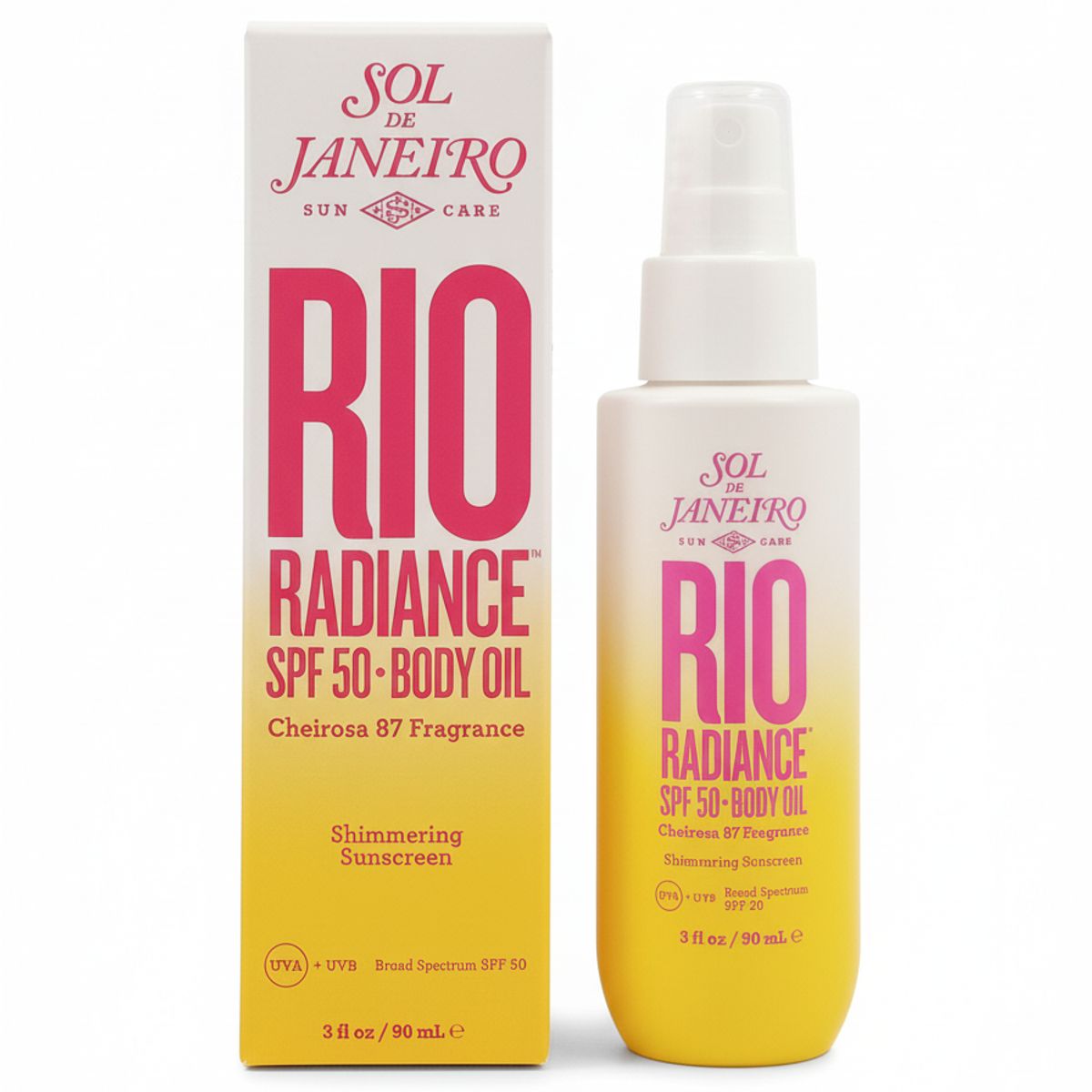 SOL DE JANEIRO - Bloqueador solar Rio Radiance SPF 50 cuerpo aceite 90ml