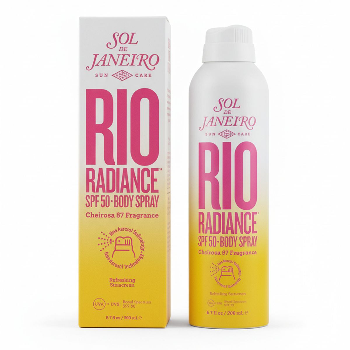 SOL DE JANEIRO - Bloqueador solar Rio Radiance SPF 50 cuerpo spray 200ml