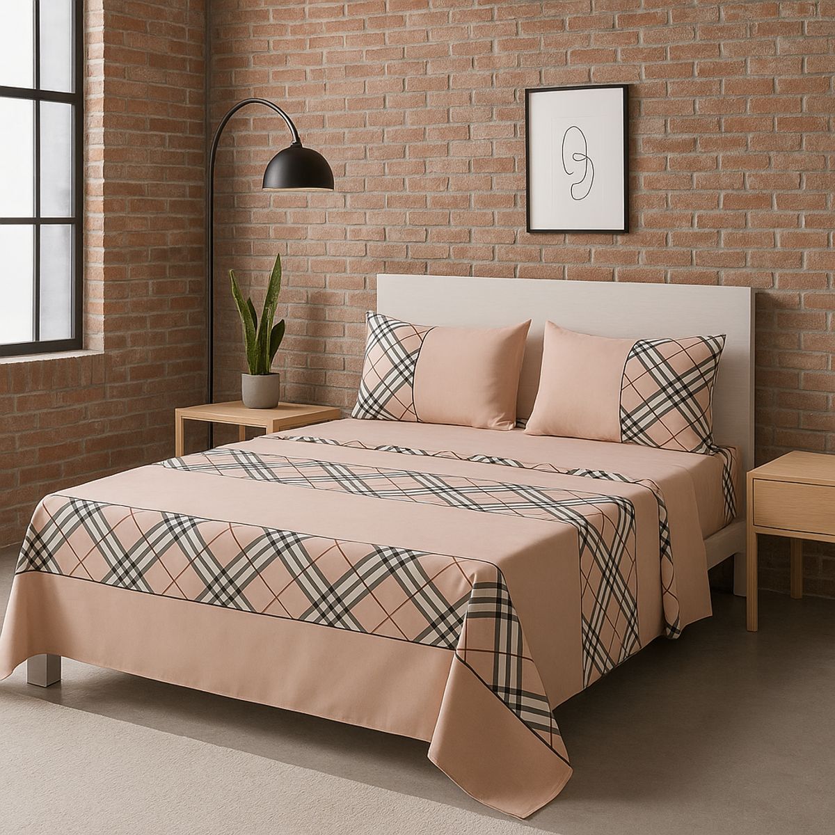 ARMONIA - Sábanas 2 plazas estilo 770 clásicas 144 hilos