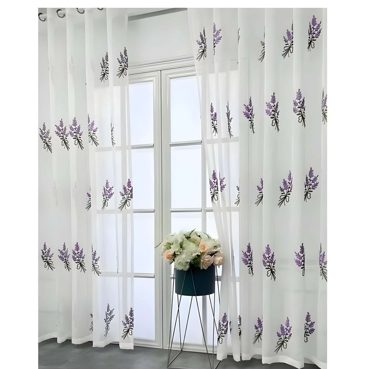 GENERICO - VELO VISILLO VISILLO LAVANDA 140x230 Cm 2 PAÑOS