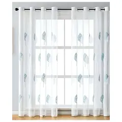 GENERICO - VELO VISILLO VISILLO ESPIGAS FLORALES 140x230 Cm 2 PAÑOS