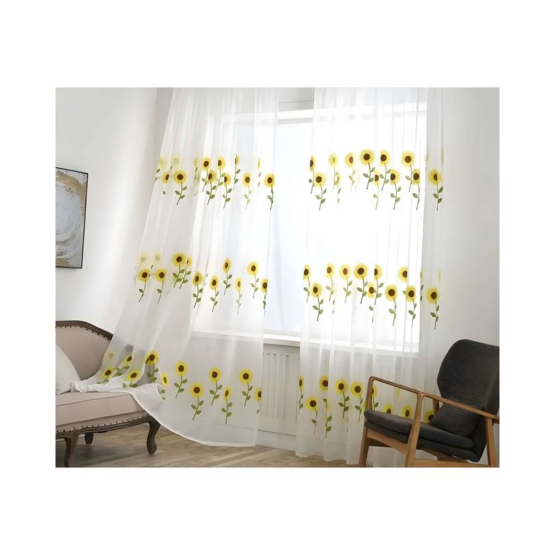 GENERICO - VELO VISILLO VISILLO GIRASOL  140x230Cm 2 PAÑOS