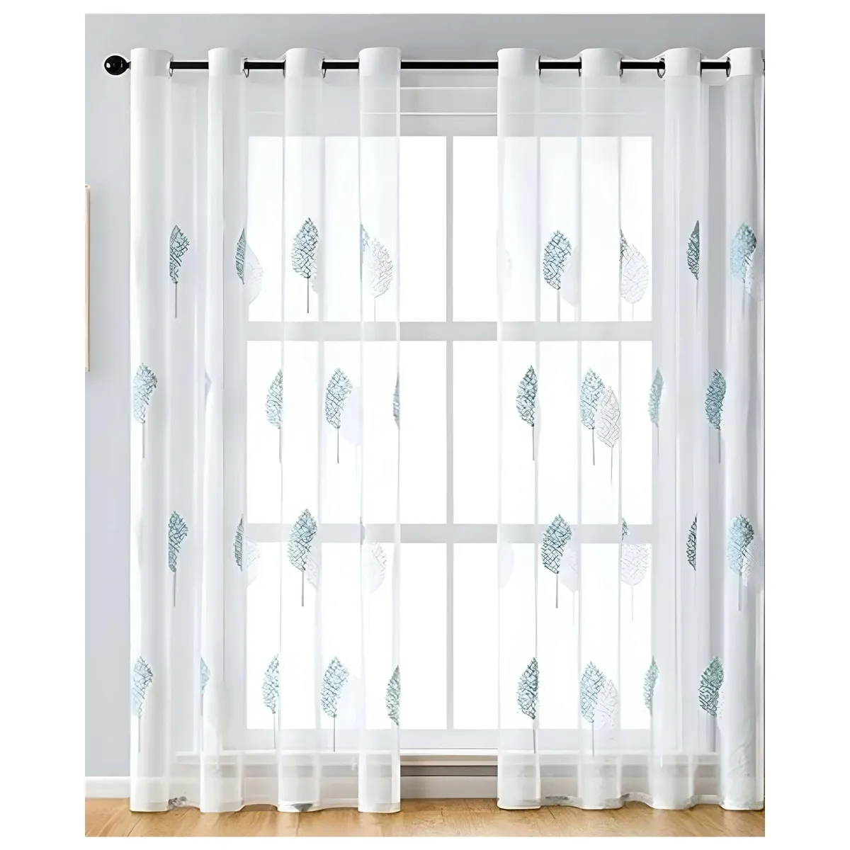 GENERICO - VELO VISILLO  VISILLO ESPIGAS FLORALES 140x230 Cm 2 PAÑOS