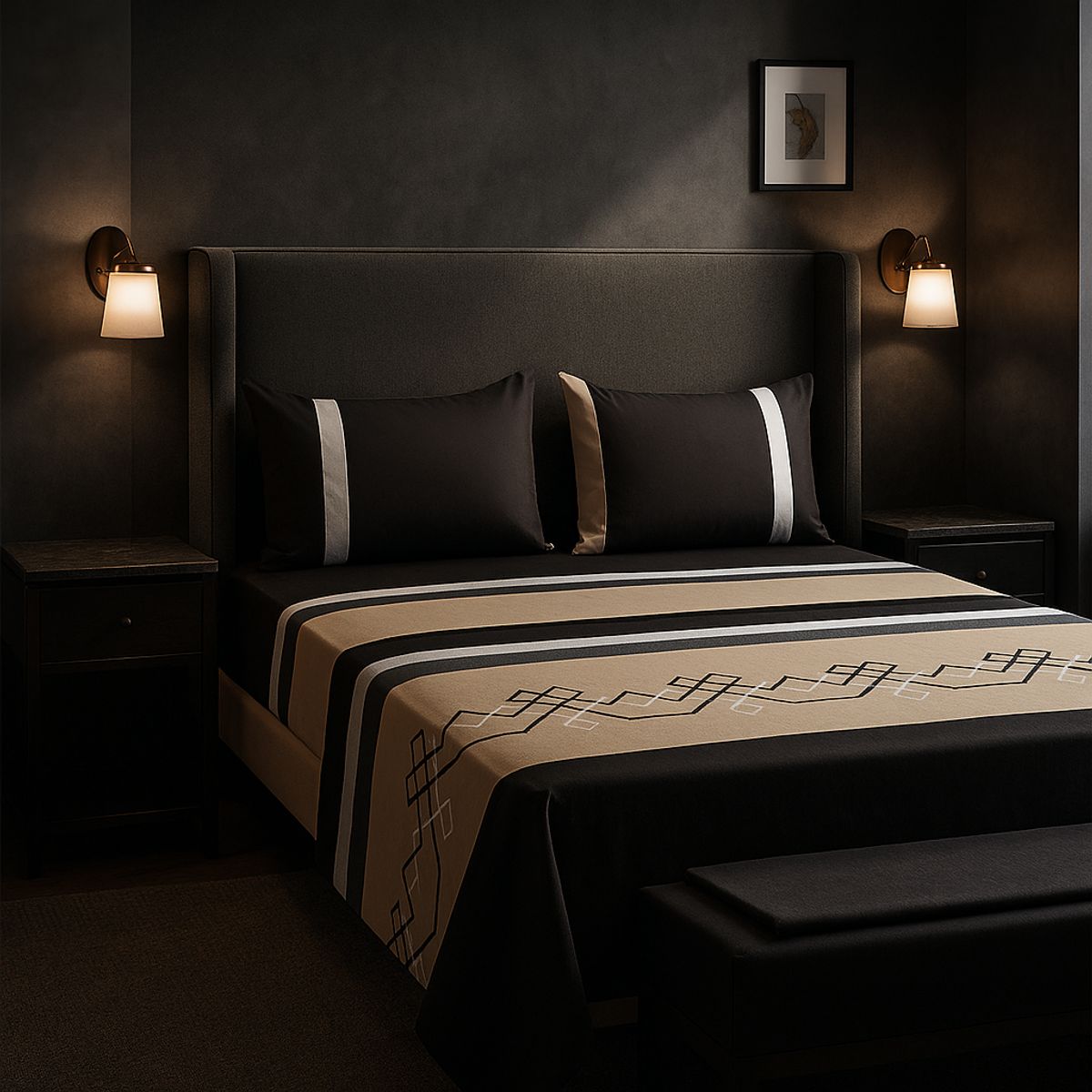 ARMONIA - Sábanas 2 plazas modelo 762 clásicas 144 hilos