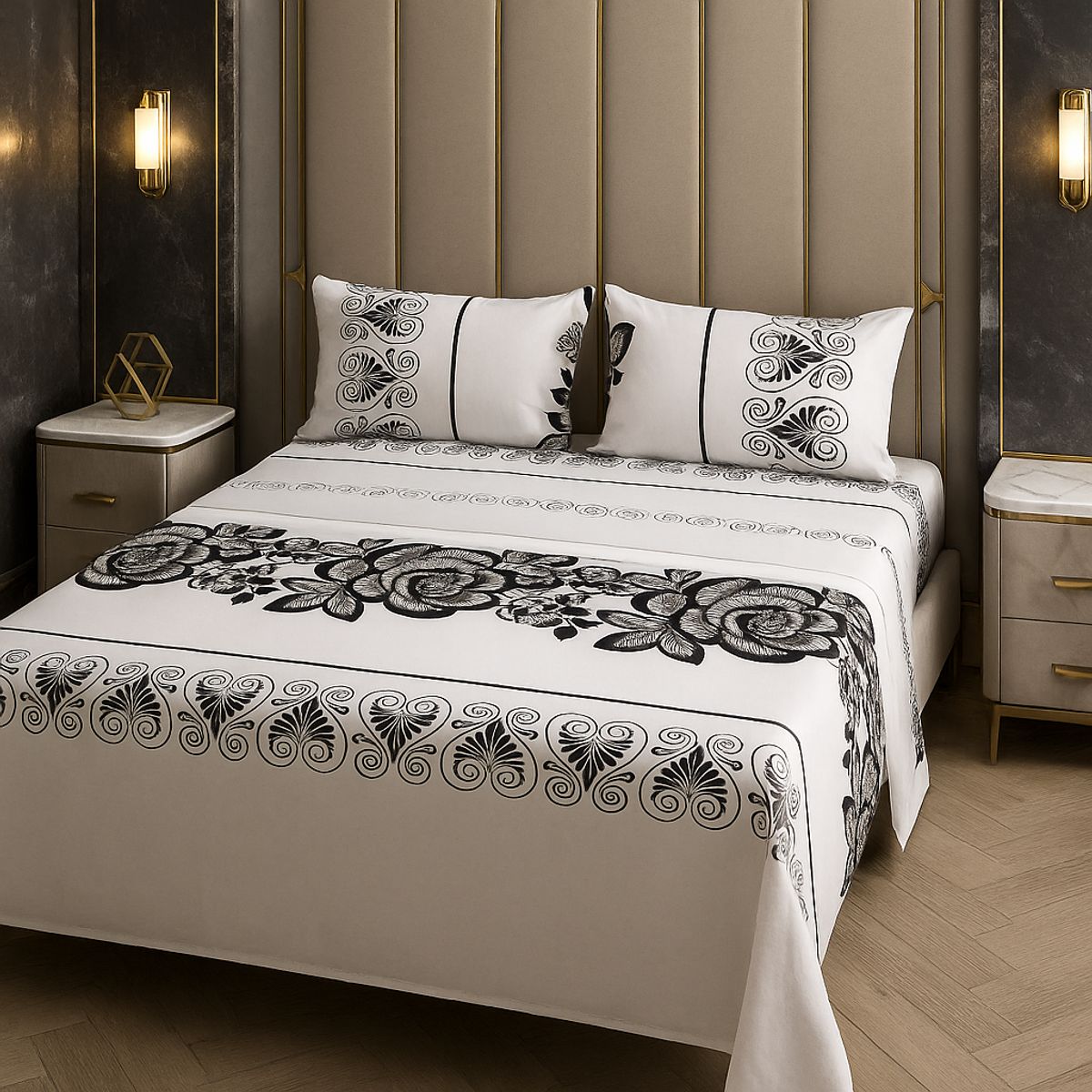 ARMONIA - Sábanas clásicas 2 plazas formato 762 144 hilos