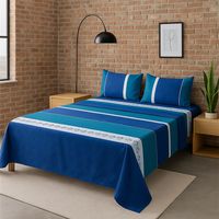 Juego de sábanas 2 plazas 144 hilos clásicas diseño 762