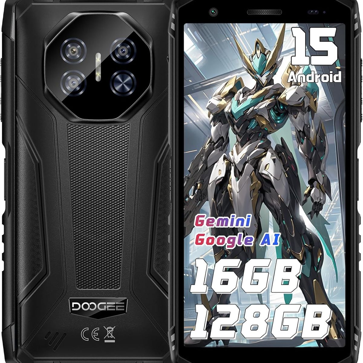 DOOGEE - DOOGEE Fire3 Pro Celular 16GB+128GB Android 15 Smartphone-grey