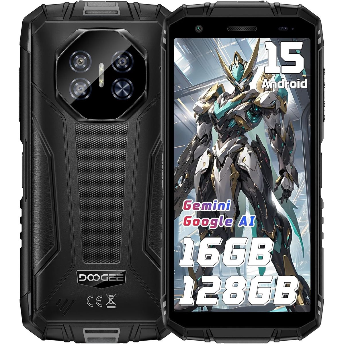 DOOGEE - DOOGEE Fire3 Pro Celular 16GB+128GB Android 15 Smartphone-grey