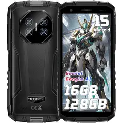 DOOGEE - Fire3 Pro Celular 16GB+128GB Android 15 Smartphone-grey