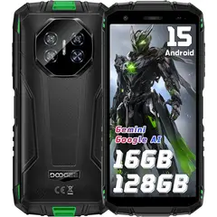 DOOGEE - Fire3 Pro Celular 16GB+128GB Android 15 Smartphone-green