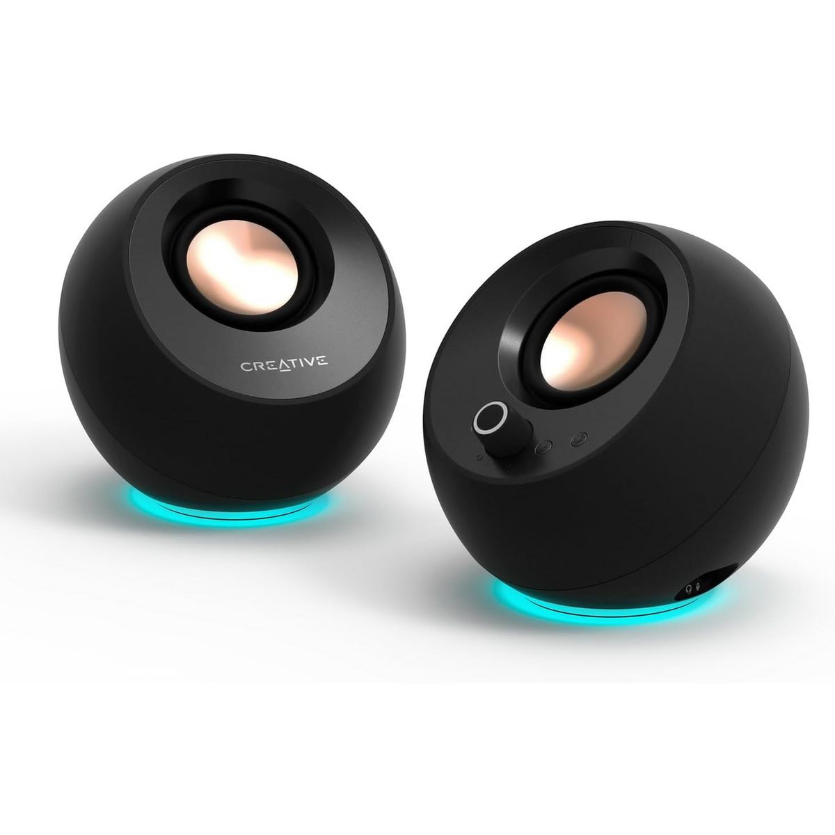 CREATIVE - Parlantes Altavoces Creative Pebble Pro Negro