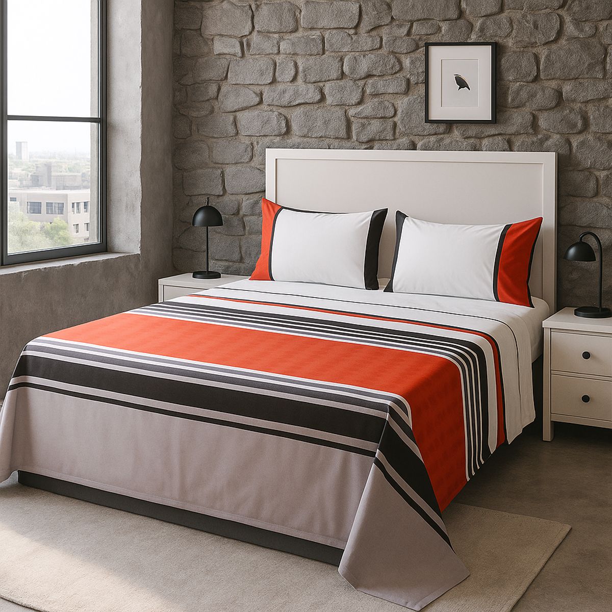 ARMONIA - Sábanas 2 plazas tipo 762 clásicas 144 hilos