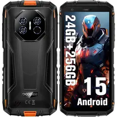 DOOGEE - Fire3 Ultra Celular 24GB+256GB Android 15 Smartphone-orange