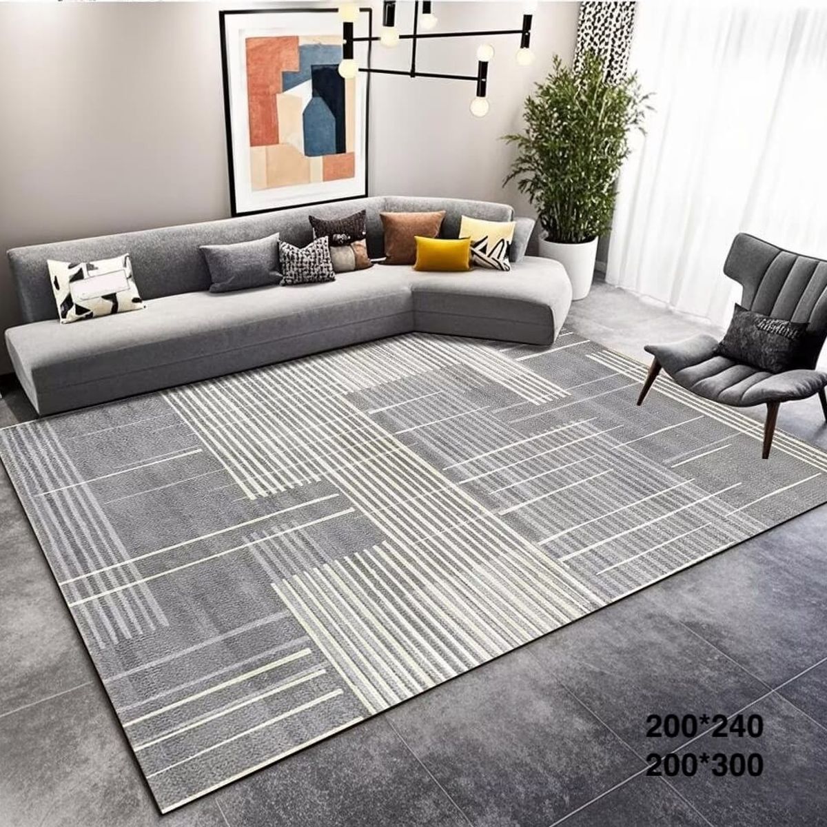 GENERICO - alfombra decorativa estilo 3d -200x240cm