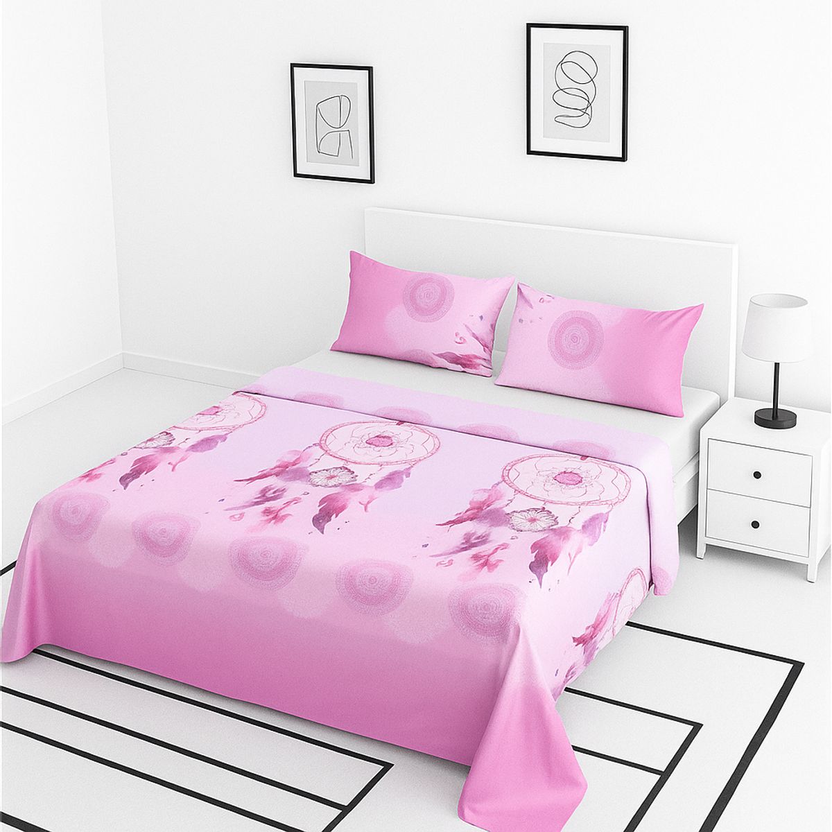 ARMONIA - estilo 770 juego de sábanas 2 plazas clásicas 144 hilos