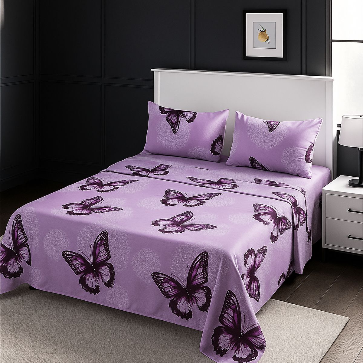 ARMONIA - estilo 770 juego de sábanas 2 plazas clásicas 144 hilos