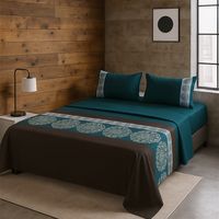 Juego de sábanas 2 plazas 144 hilos clásicas modelo 770