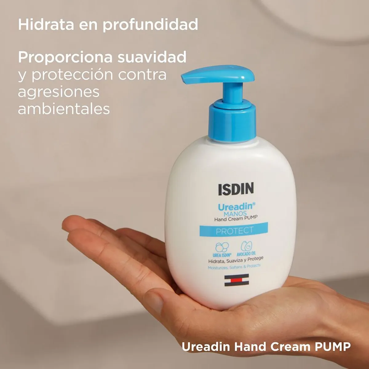 ISDIN - Crema de Manos Hidrata Ureadin Protect Pump Aceite de Palta 50ml ISDIN