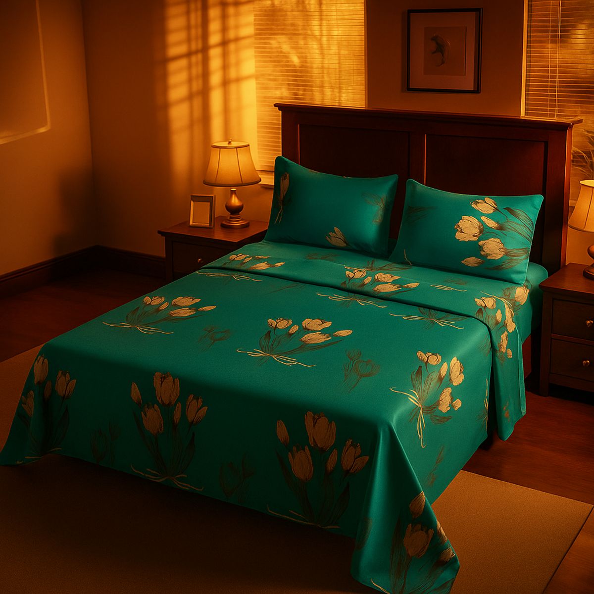 ARMONIA - diseño 763 juego de sábanas 2 plazas clásicas 144 hilos