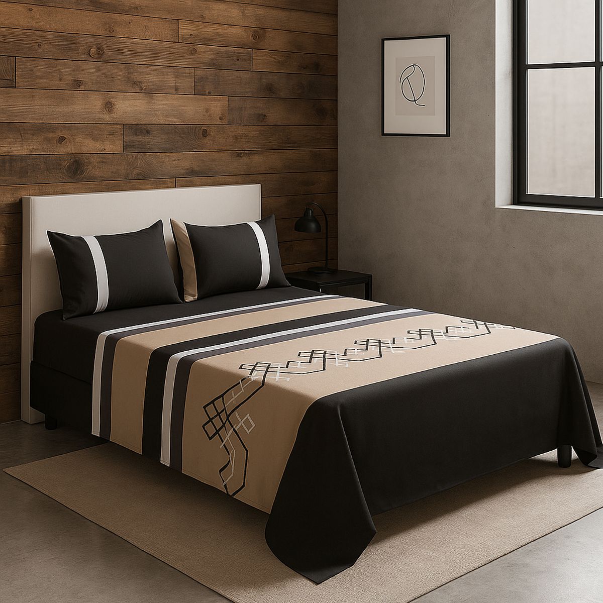 ARMONIA - estilo 762 sábanas 144 hilos 2 plazas clásicas