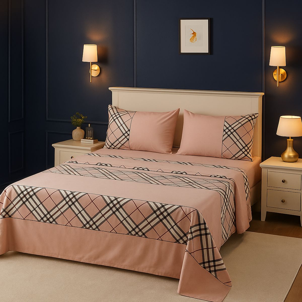 ARMONIA - edición 773 sábanas clásicas 144 hilos 2 plazas