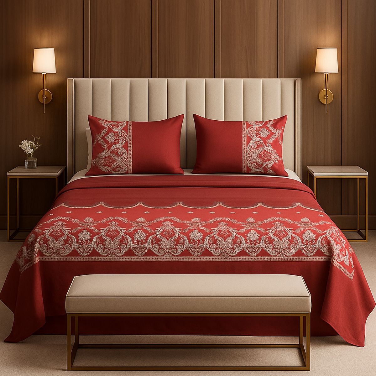 ARMONIA - Juego sábanas clásicas tipo 770 144 hilos 2 plazas