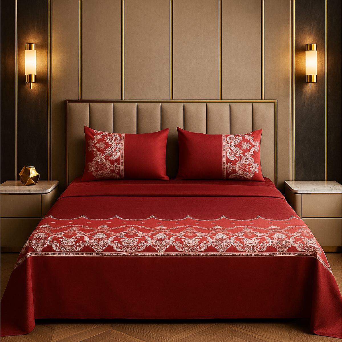 ARMONIA - Juego sábanas clásicas tipo 770 144 hilos 2 plazas