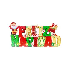 GENERICO - Adorno colgante FELIZ NAVIDAD