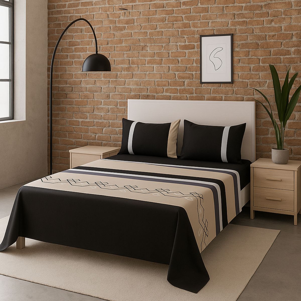 ARMONIA - Sábanas clásicas 2 plazas formato 762 144 hilos