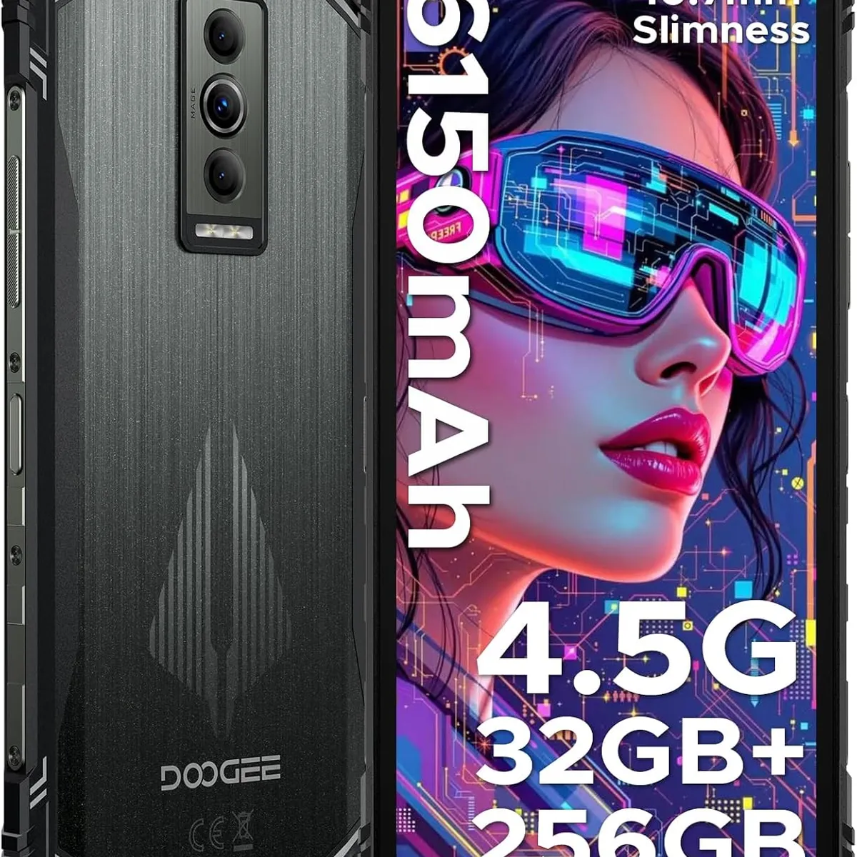 DOOGEE - DOOGEE Blade10 PRO Energy Celular 32GB+256GB 50MP Smartphone-black