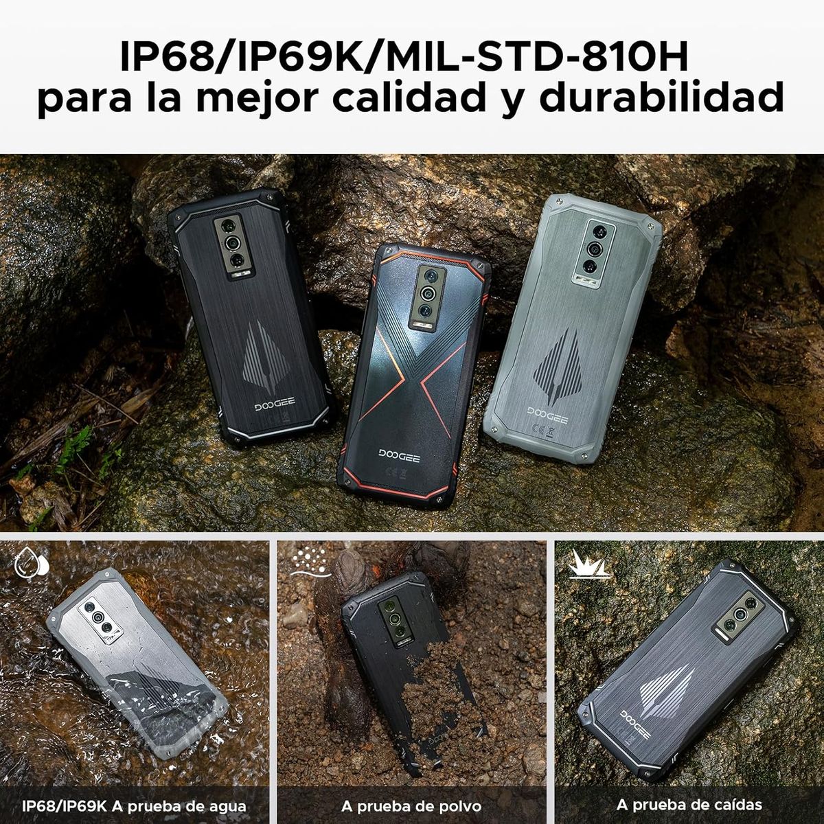 DOOGEE - DOOGEE Blade10 PRO Energy Celular 32GB+256GB 50MP Smartphone-black