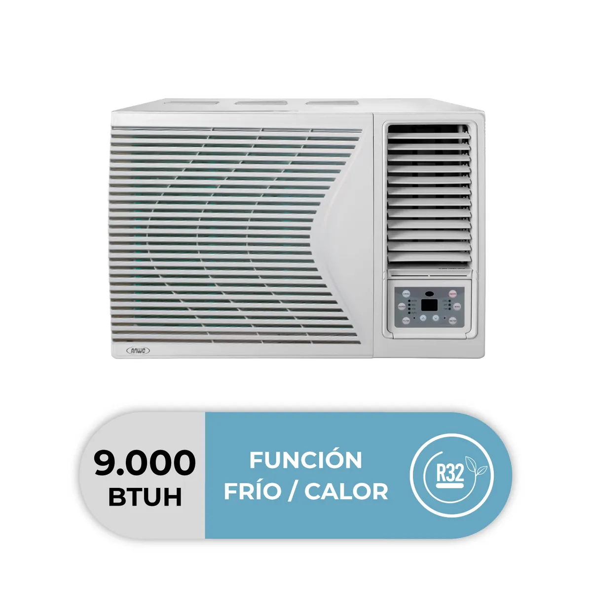 ANWO - Aire Acondicionado Ventana Anwo 9000 BTU GEVR9ECO-R32-N